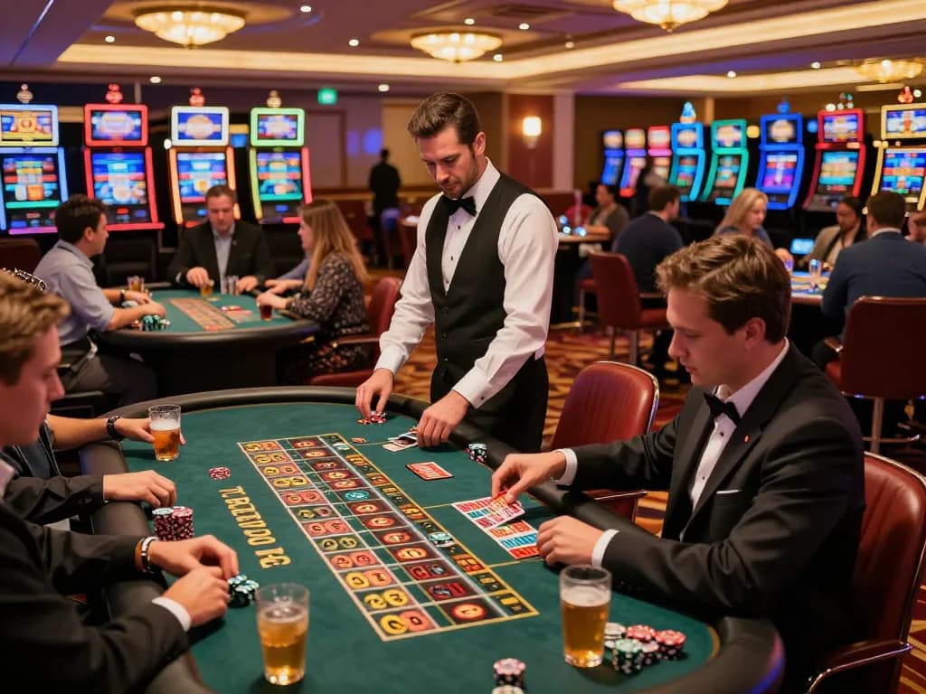 Experience the excitement of LC88 with players engaged in high-stakes casino games.