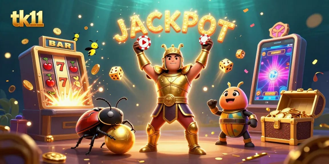 Experience big wins with tk11's vibrant gaming world and thrilling jackpot celebrations!