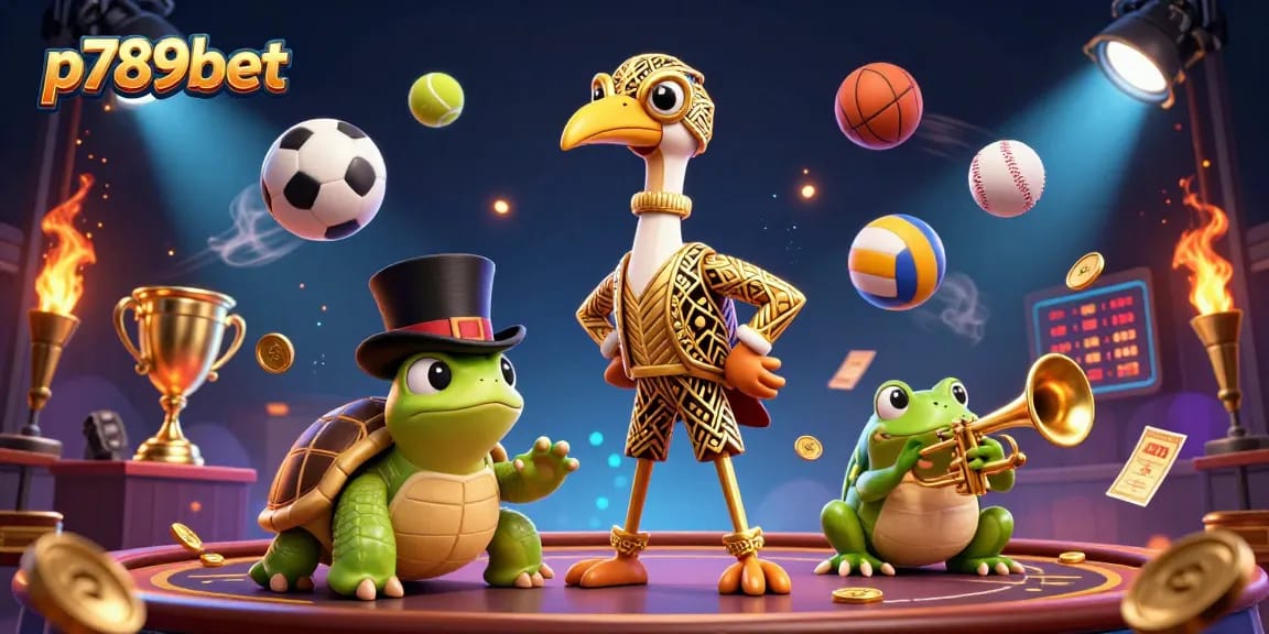 Engage in thrilling gaming at p789bet with vibrant characters and dynamic sports elements.