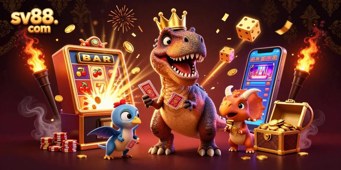Experience thrilling gameplay at sv88. com with dynamic casino elements and cartoon characters bringing excitement to life.