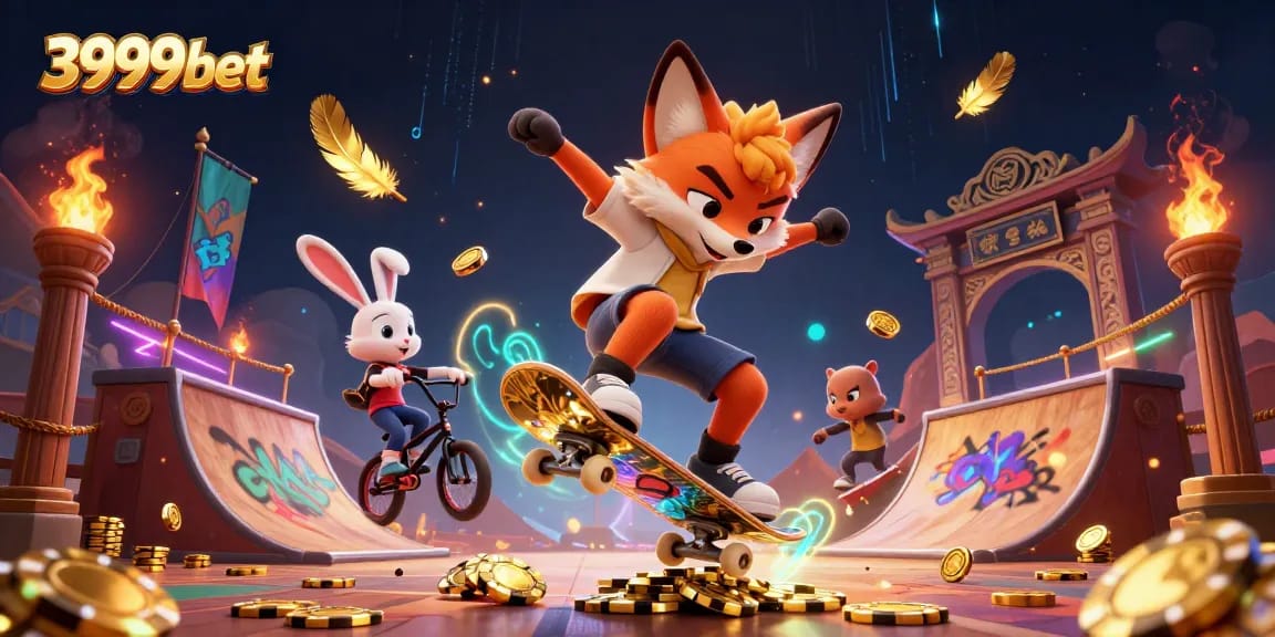 Engage in thrilling games on 3999bet with unique casino-themed artwork and vibrant characters.