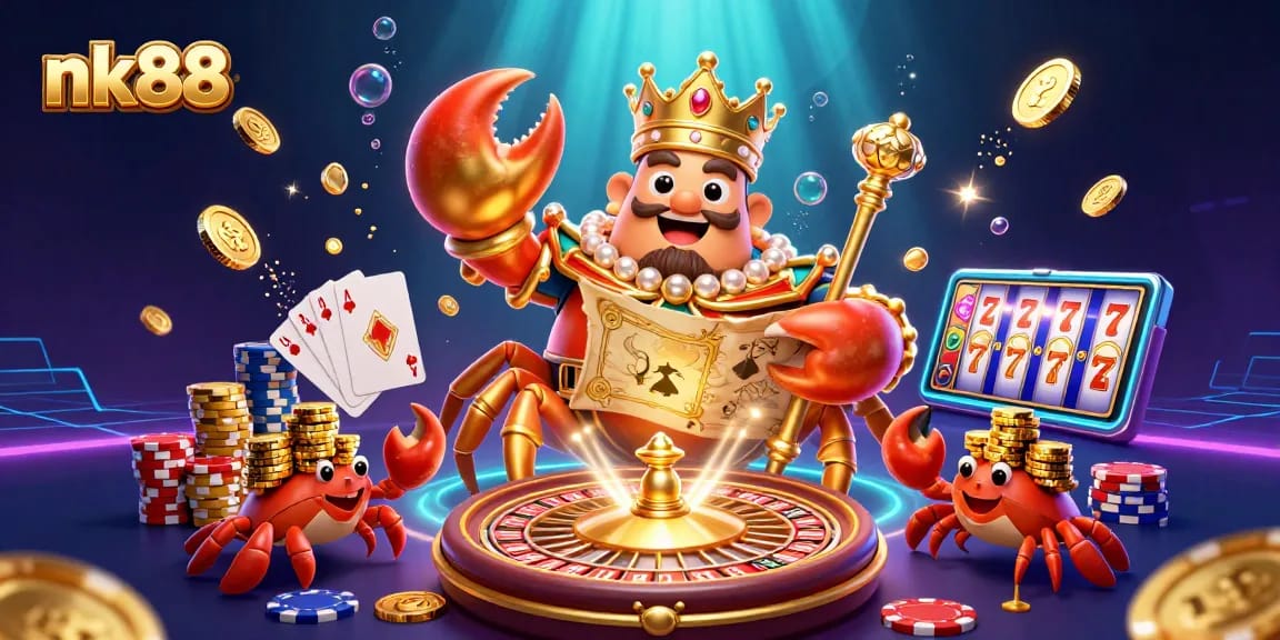Experience thrilling gameplay with nk88's vibrant casino adventure filled with colorful characters and exciting treasures.
