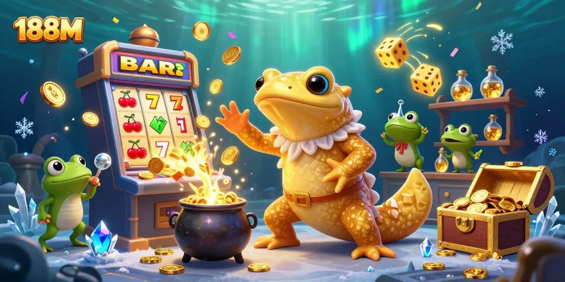 Experience thrilling games at 188M with stunning illustrations of a magical casino world.