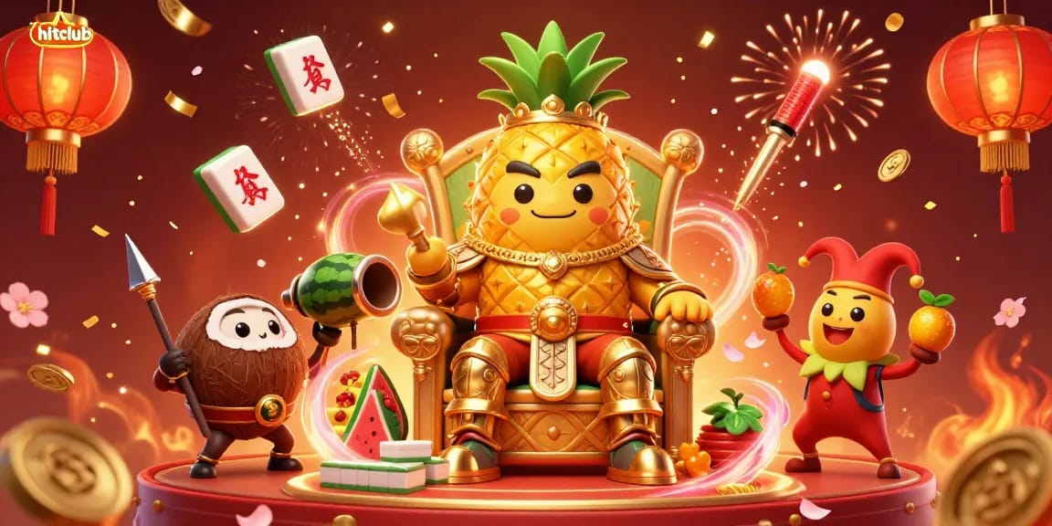 Engage in thrilling action with the hitclub gameplay, featuring vibrant characters and festive casino elements.