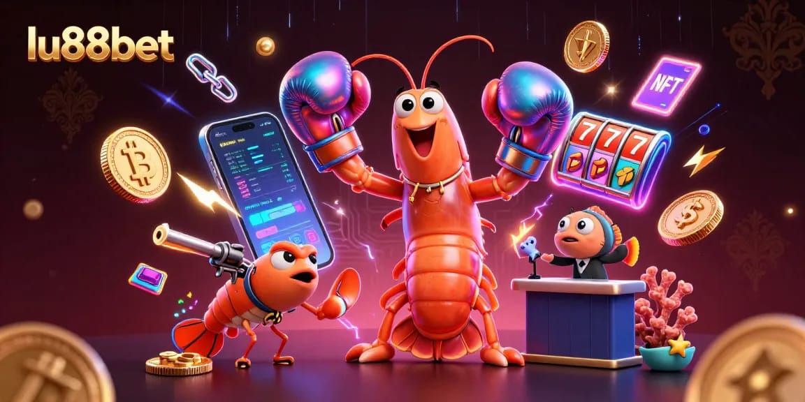 Engage in thrilling gameplay at lu88bet, featuring animated characters and crypto-themed slots.