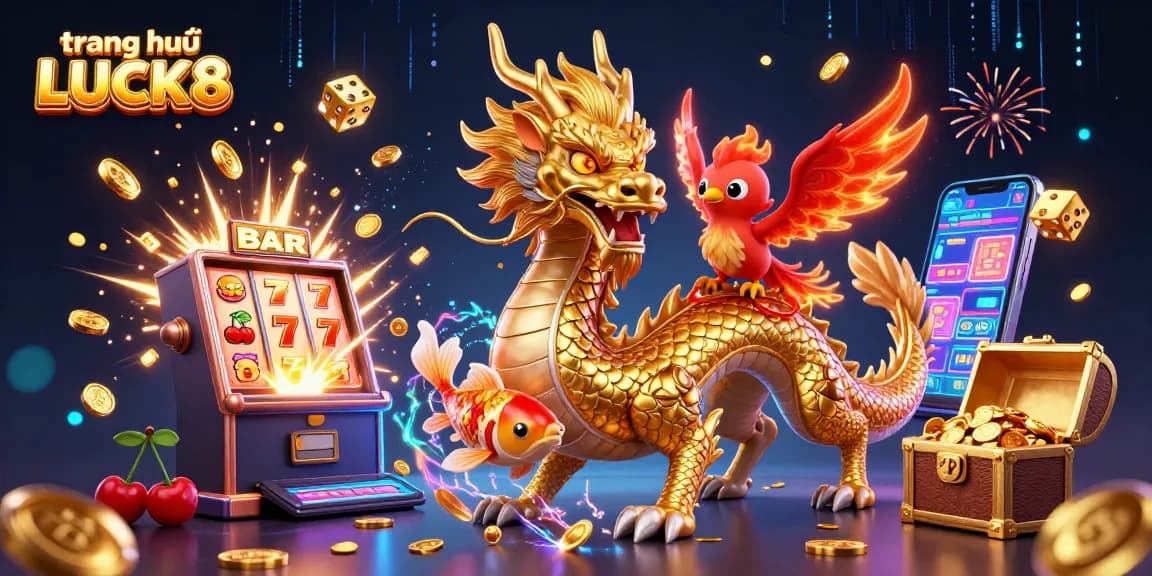 Experience the thrill of winning at trang chủ LUCK8 with vibrant gaming elements and dynamic action!