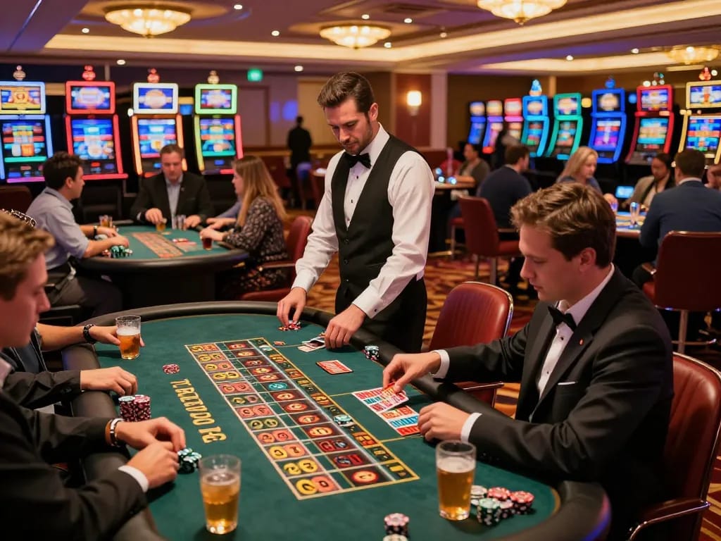 Experience the excitement of LC88 with players engaged in high-stakes casino games.