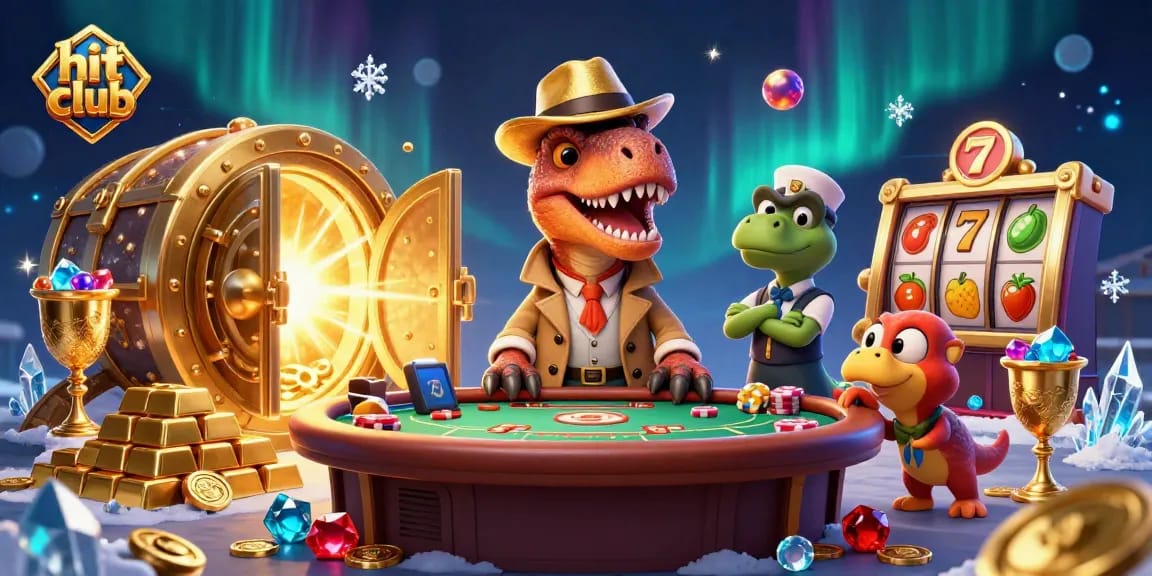 Experience thrilling action with hit club as a velociraptor card counter tries to win at blackjack.