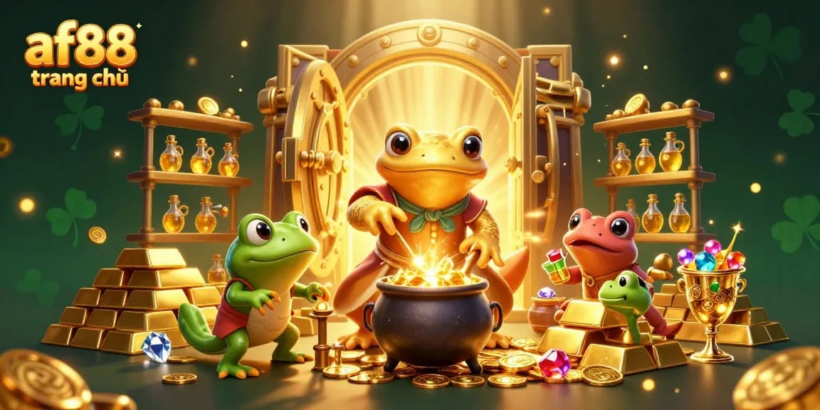 Transform your experience on af88 trang chủ with a golden alchemist, treasure vaults, and captivating casino elements.