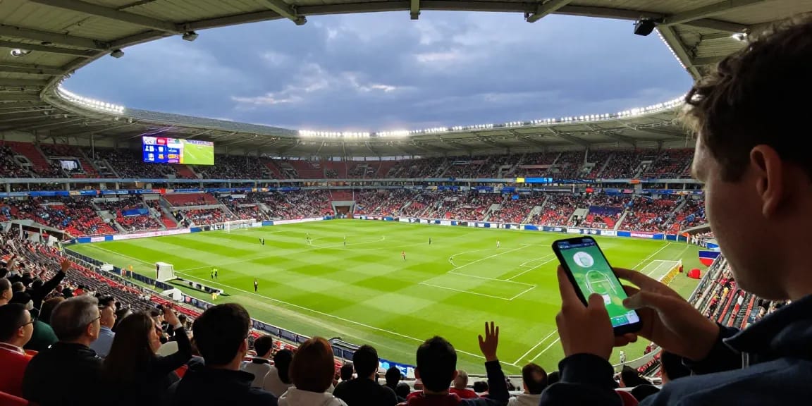 S6667 betting predictions with live match odds and sports analysis in a vibrant stadium.