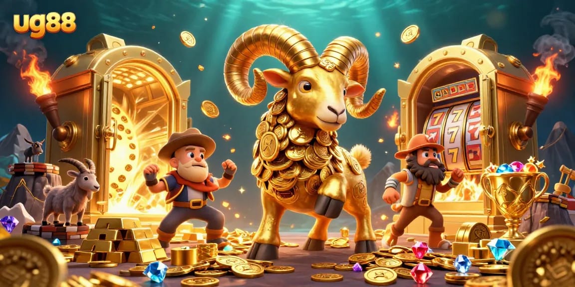 Experience thrilling gameplay at ug88 with enchanting golden ram and slot elements.