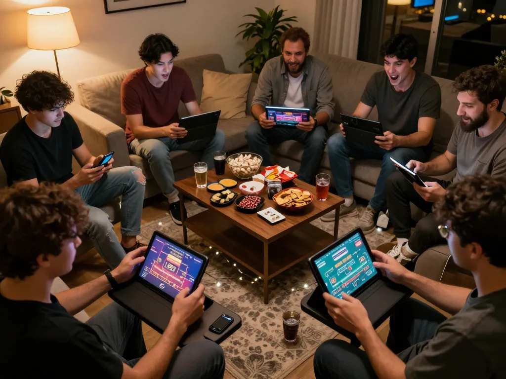 Exciting online gaming moment on go8 with players engaged and screens aglow while enjoying strategic gameplay.