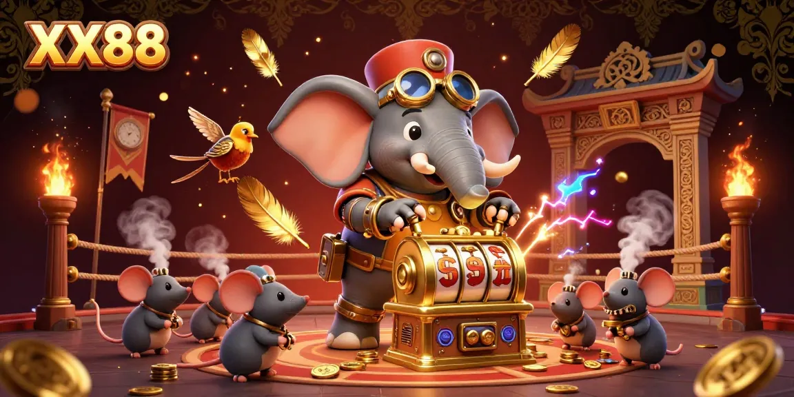 Experience the thrill of the XX88 slot machine in a vibrant casino scene with steampunk characters.