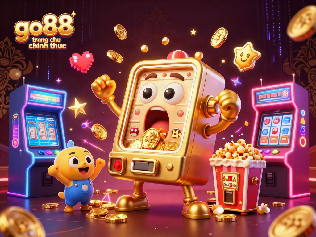 Spin and win with go88 trang chu chinh thuc in this vibrant casino-themed digital illustration.