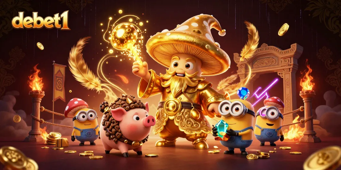 Experience debet1's magical realm where wizards and treasure intertwine, bringing casino excitement alive.