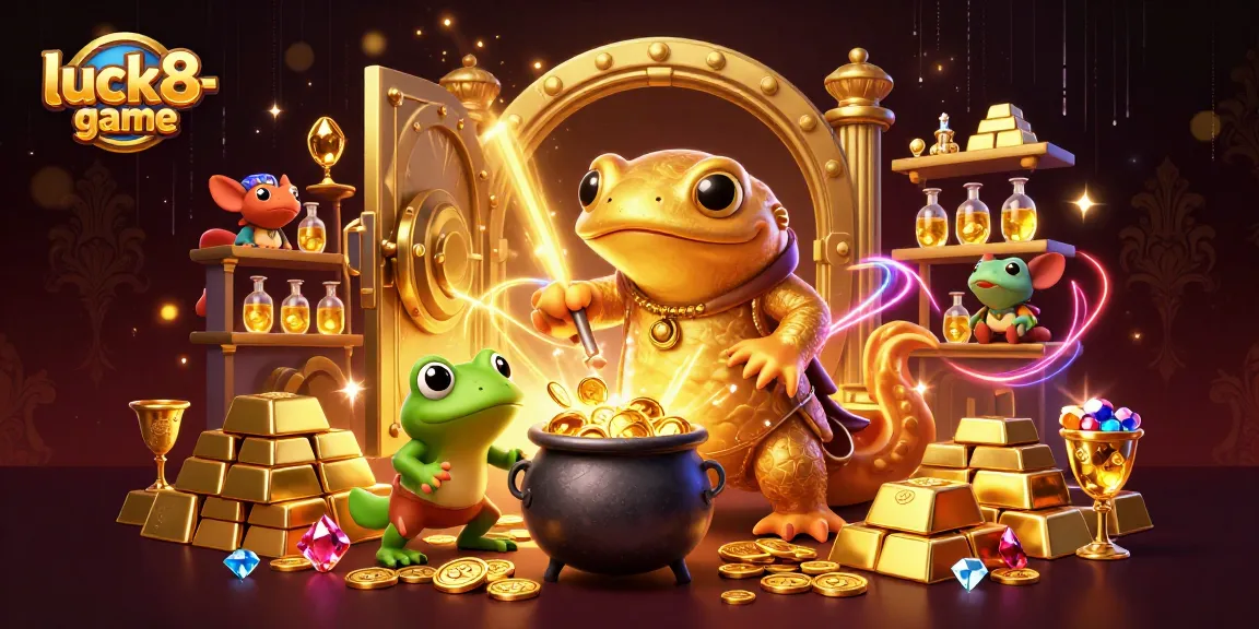 Immerse in the luck8-game experience with our golden alchemist conjuring riches in a magical casino world.