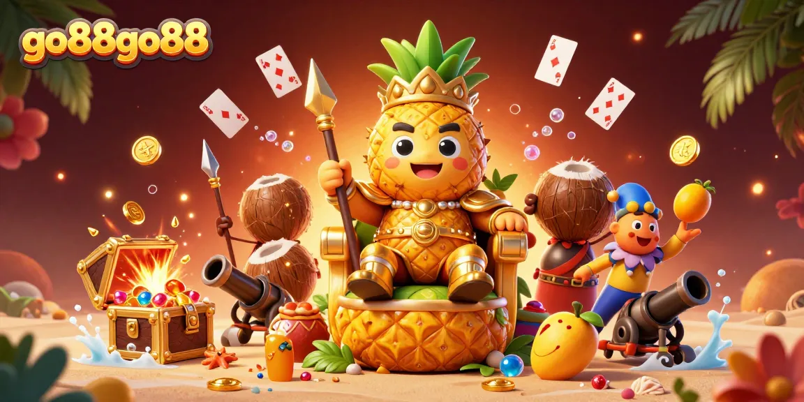 Experience thrilling gameplay with go88go88 set against a vibrant casino backdrop, featuring animated characters.