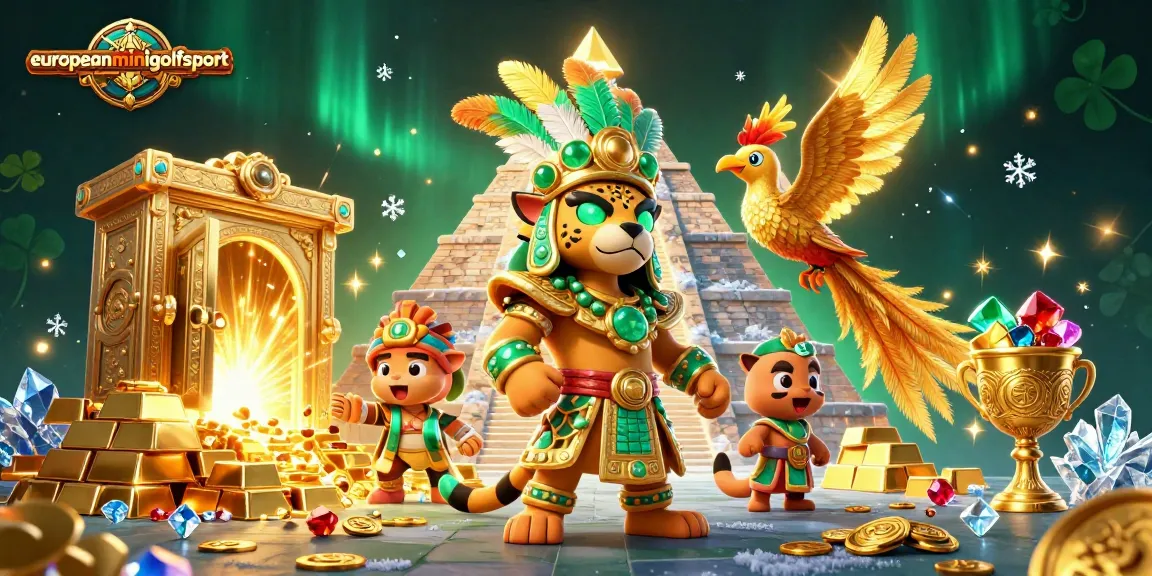 Win big with europeanminigolfsport in stunning 3D rich casino illustration.