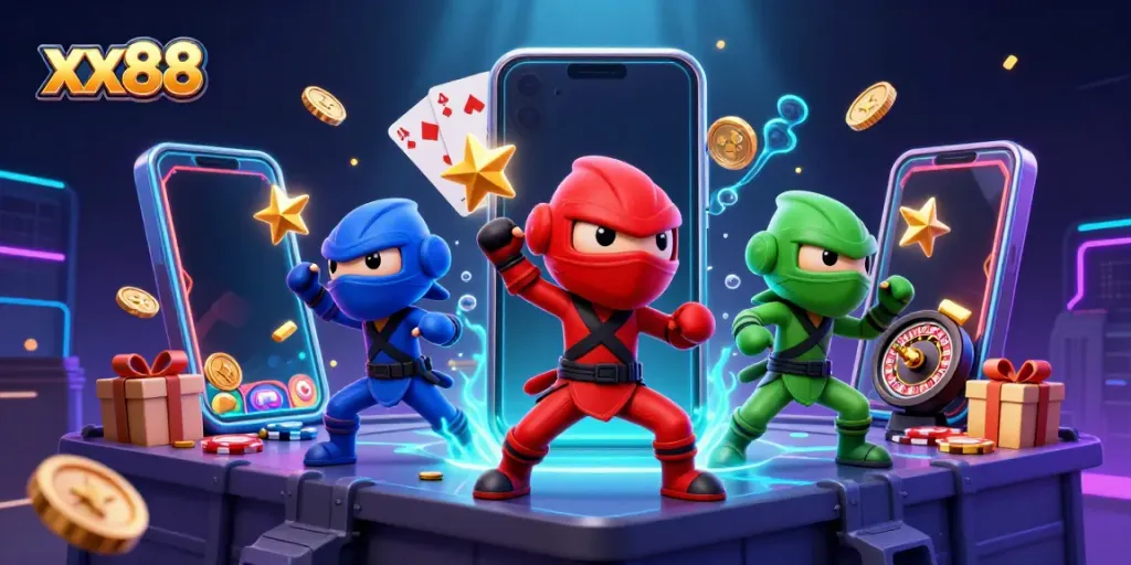 Experience thrilling gaming action with the xx88 ninja chameleon team and dynamic casino elements.