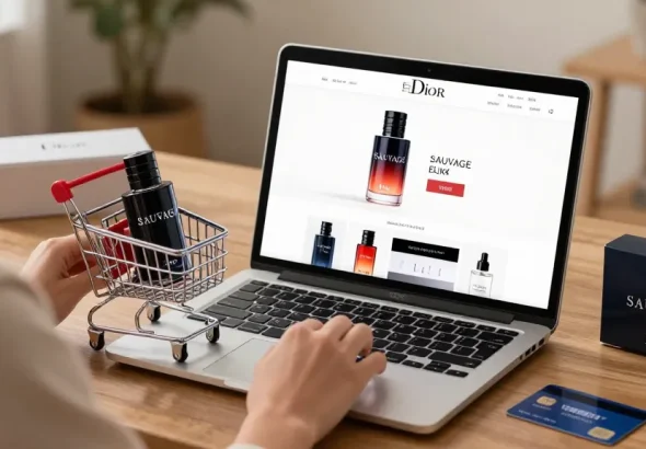 Dior Sauvage Elixir sample for online shopping enthusiasts, showcasing product reviews and best deals on an e-commerce platform.